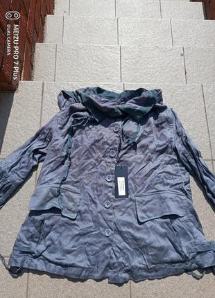 Легкий піджак, жакет, куртка в стилі бохо quxi з капюшоном7 фото