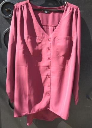 Стильный удлиненный блузон, рубашка от rainbow