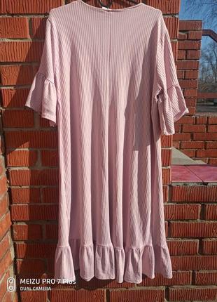 Світло-рожеве плаття lost ink з рюшами вінтаж ретро стиль 50-524 фото