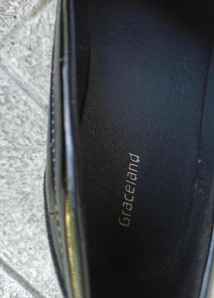 Розкішні лакові туфлі лофери graceland6 фото
