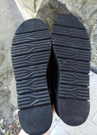 Розкішні лакові туфлі лофери graceland8 фото