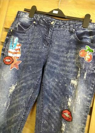 Модні стрейчеві джинси бойфренди alba moda5 фото