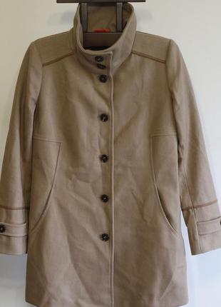 Шерстяное стильное полу пальто cinque 42-44. шерсть1 фото