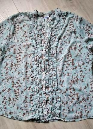 Легенька шифонова блуза з рюшами maine grabe5 фото
