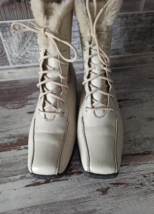 Теплі зимові чоботи, черевики натуральна шкіра jana4 фото