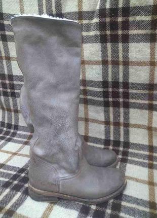 Зимові чоботи, натуральна шкіра lazamani з ефектом потертості6 фото