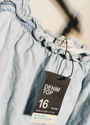 Новый джинсовый топ denim co 100% коттон3 фото