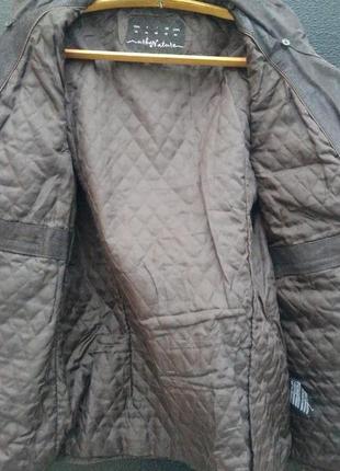 Кожаная куртка под пояс tcm tchibo на утеплителе7 фото