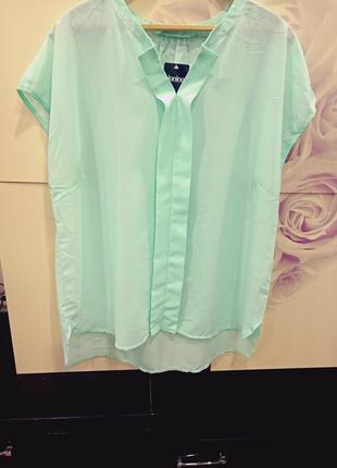 Легка шифонова блуза janina 52-54 розмір3 фото
