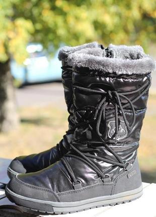 Теплі і комфортні зимові термо чобітки, дутики ten-tex 37-381 фото