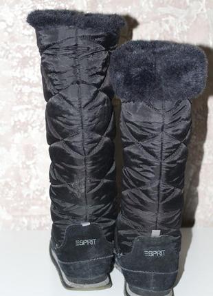 Теплющие високі зимові чоботи esprit 40-414 фото