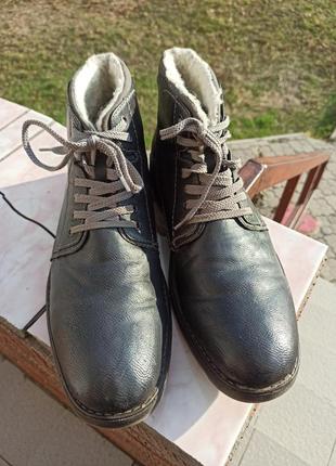 Утеплені зимові термо черевики rieker tex2 фото