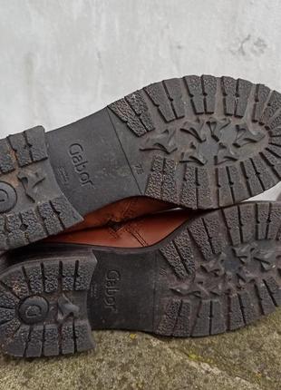 Утеплені шкіряні черевики челсі gabor6 фото
