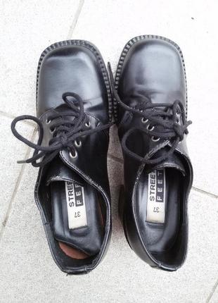 Стильні туфлі 36-37р. street feet9 фото