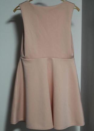 Стильне плаття asos нюдового кольору 48-50 актуальна модель4 фото