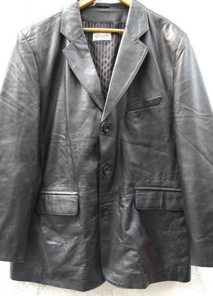 Шкіряний піджак, куртка, вітровка з шкіри nappa gazelli creatio..2 фото