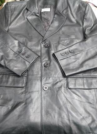 Шкіряний піджак, куртка, вітровка з шкіри nappa gazelli creatio..5 фото