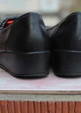 Зручні шкіряні туфлі luft polster 39-403 фото
