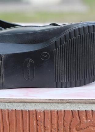 Зручні шкіряні туфлі luft polster 39-405 фото