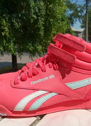 Високі шкіряні кросівки, хайтопы reebok 35 розм в'єтнам8 фото