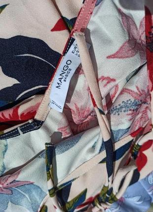 Легке літнє плаття- туніка у квітковий принт mango9 фото