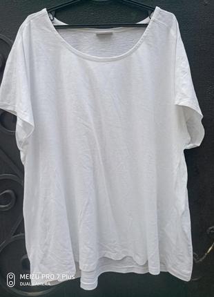 Велика котонові футболка, туніка janina 54 євро2 фото
