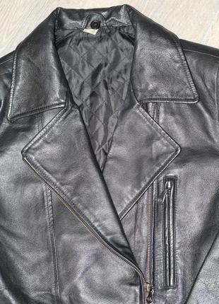Шкіряна куртка косуха шикарна річ 46-48. ніжна шкіра наппа2 фото
