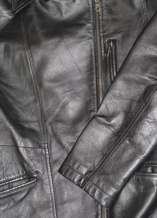 Шкіряна куртка косуха шикарна річ 46-48. ніжна шкіра наппа8 фото