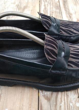 Шикарні шкіряні туфлі, лофери gabor comfort 41-42