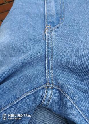 Джинсові стрейчеві шорти janina з вишивкою великий розмір3 фото