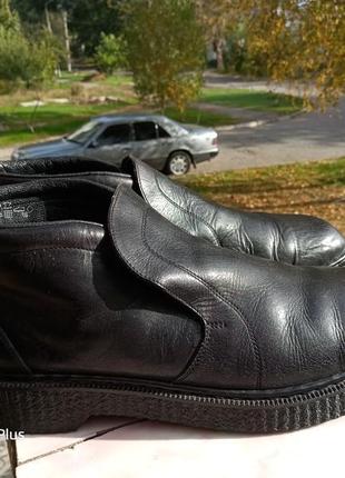 Шикарні шкіряні черевики на утеплювач rieker 46-472 фото