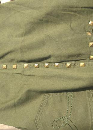 Стильні штани кольору хакі miamoda 56-58 німеччина батал, ве...4 фото