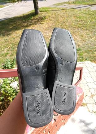 Взуття rieker з натуральної шкіри5 фото