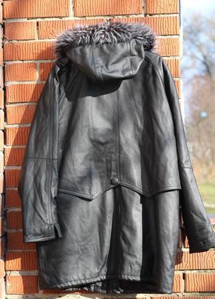 Оригінальна жіноча шкіряна куртка, плащ canda 52-547 фото