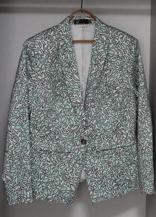 Розкішний приталений піджак, блейзер м'ятного кольору b.p.c 52-544 фото