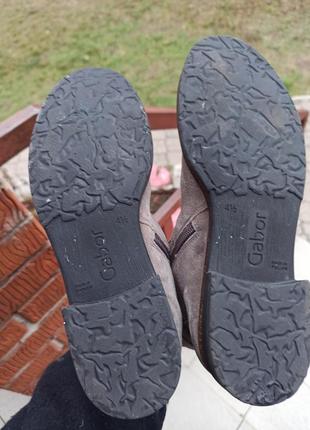 Розкішні замшеві ботильйони, черевики gabor 37-38 розм португалія8 фото