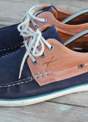 Brax фірмові туфлі, мокасини з натуральної замші 44 розм6 фото