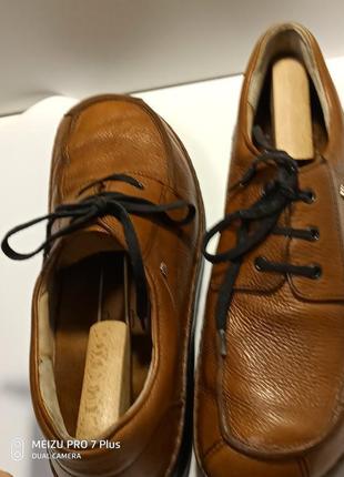 Комфортні шкіряні туфлі finn comfort germany 45-465 фото
