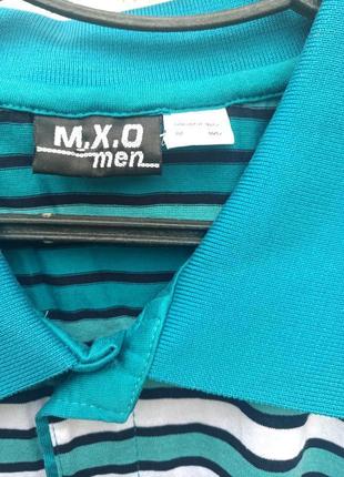 Стильна футболка поло m.x.o. men xxl 100% котон6 фото