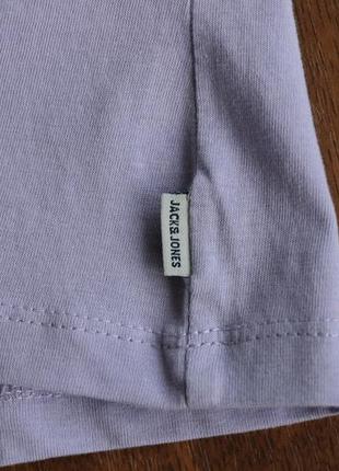 Чоловіча футболка jack&amp;jones organic basic lavender tee4 фото