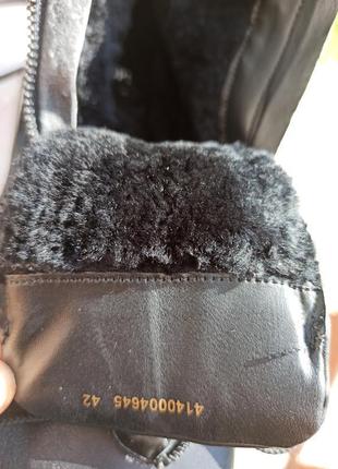 Шкіряні зимові черевики хутро мутона joop 42 розм4 фото