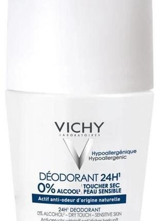Дезодорант vichy 24h dry touch deodorant sensitive skin 50 мл1 фото