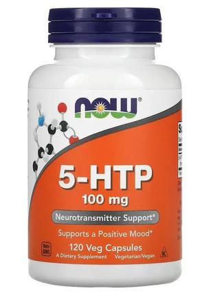 Now foods, 5-гідрокситриптофан (5-htp), 100 мг, 120 рослинних ...