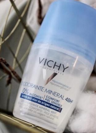 Дезодорант мінеральний без солей алюмінію vichy deodorant mine...4 фото