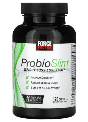 Force factor, probioslim, незамінні поживні речовини для зниже...