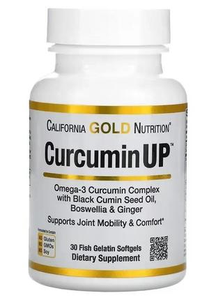 California gold nutrition, curcuminup, комплекс з омега-3 та к...