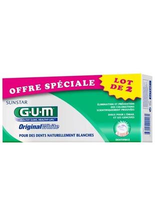 Зубна відбілююча паста gum original white, 75 мл, термін прида...