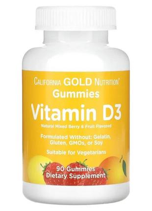 California gold nutrition, жувальний вітамін d3, без желатину ...5 фото