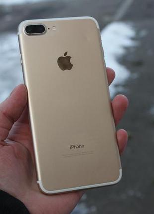 Б/у apple iphone 7 plus 32gb gold оригінал, з гарантією