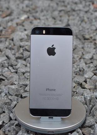 Б/у apple iphone 5s 16gb space gray neverlock оригінальні смар...